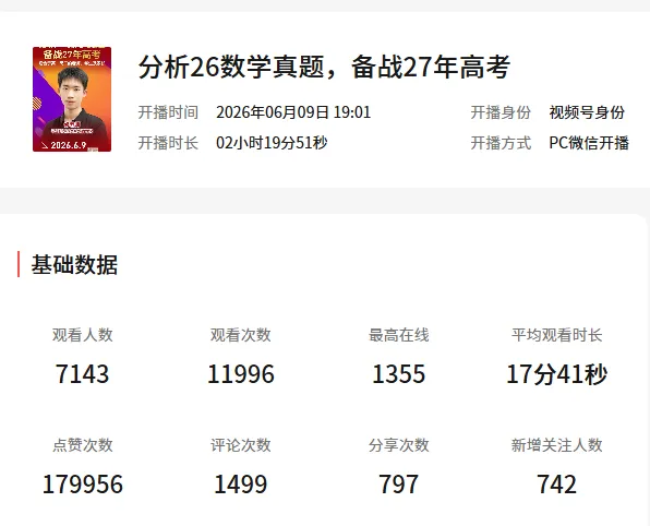 重磅加更|2026高考真题深度解析:北大&人大硕士主讲,今晚18点直播间见!-第2张图片-四季读书网