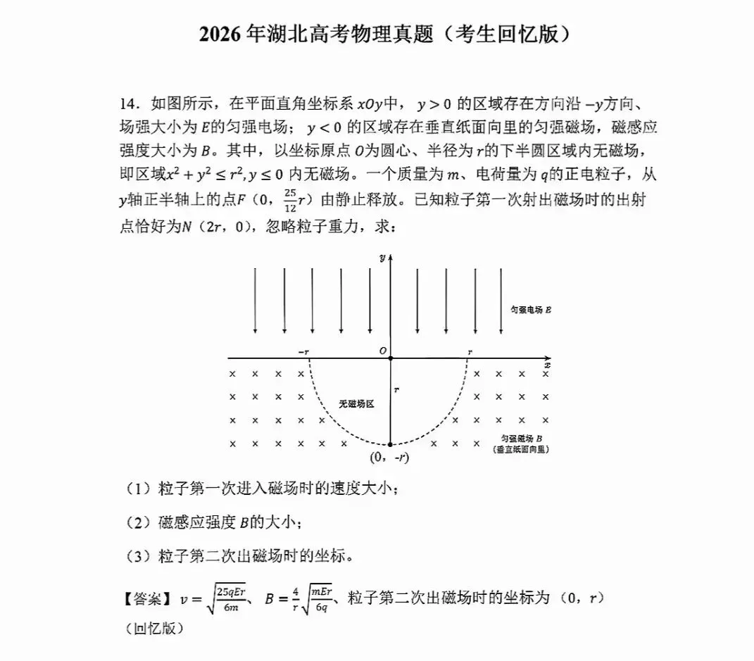估分对答案!2026年全国各省高考真题及答案全网最全汇总!-第62张图片-四季读书网