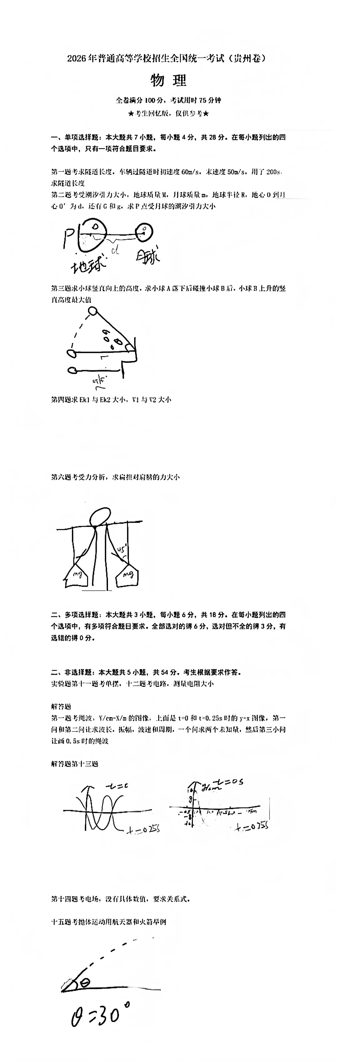 估分对答案!2026年全国各省高考真题及答案全网最全汇总!-第118张图片-四季读书网