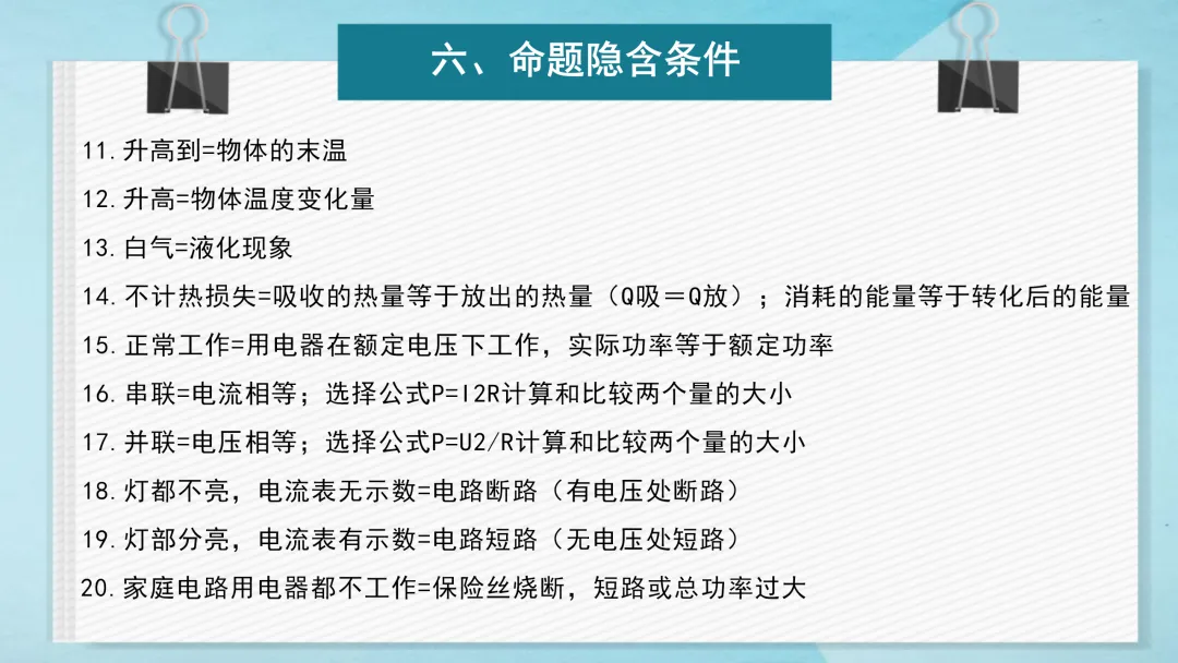 中考物理最后一课考前指导,这样梳理学生清晰明了-第9张图片-四季读书网