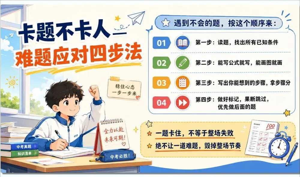 中考最后的叮嘱:稳住心态比什么都重要!-第7张图片-四季读书网 中考最后的叮嘱:稳住心态比什么都重要!-第7张图片-四季读书网