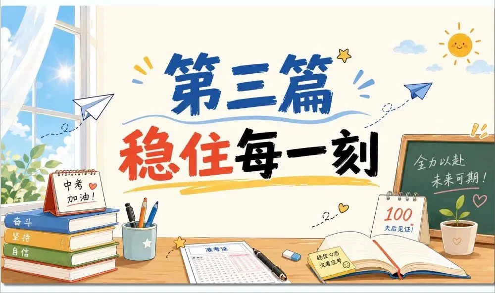 中考最后的叮嘱:稳住心态比什么都重要!-第10张图片-四季读书网 中考最后的叮嘱:稳住心态比什么都重要!-第10张图片-四季读书网