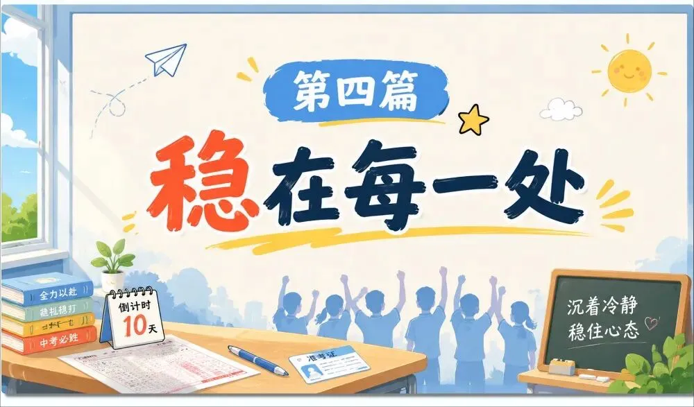 中考最后的叮嘱:稳住心态比什么都重要!-第16张图片-四季读书网 中考最后的叮嘱:稳住心态比什么都重要!-第16张图片-四季读书网