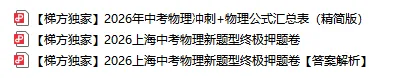26上海中考物理冲刺必背公式精简版&新题型终极押题卷(含答案)-第3张图片-四季读书网