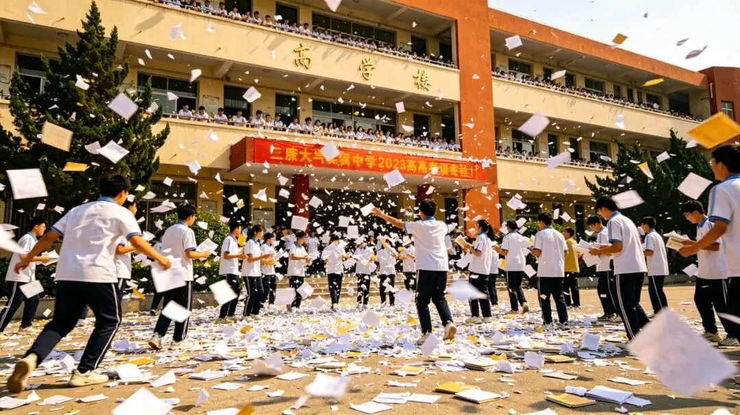爆哭刷屏!2026高考生背十几斤试卷离场:原来青春最牛的底气,从不是天赋-第1张图片-四季读书网 爆哭刷屏!2026高考生背十几斤试卷离场:原来青春最牛的底气,从不是天赋-第1张图片-四季读书网