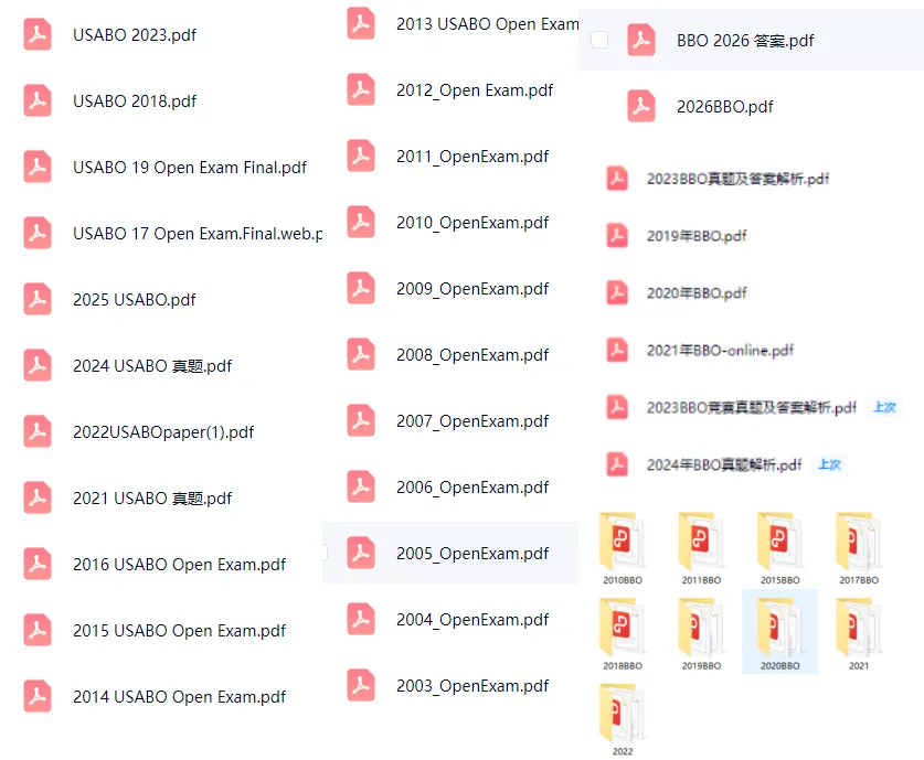 BBO&USABO竞赛真题及答案解析(2005年-2026年)高清电子版可领取!-第1张图片-四季读书网 BBO&USABO竞赛真题及答案解析(2005年-2026年)高清电子版可领取!-第1张图片-四季读书网