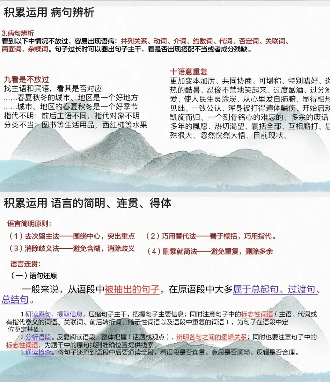 中考语文考前知识梳理/基础、阅读、作文全覆盖!-第5张图片-四季读书网