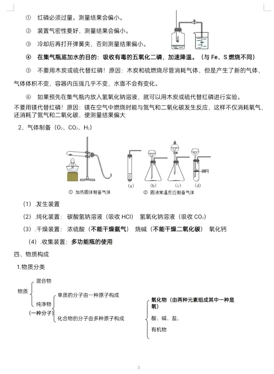 中考化学终极笔记-第3张图片-四季读书网