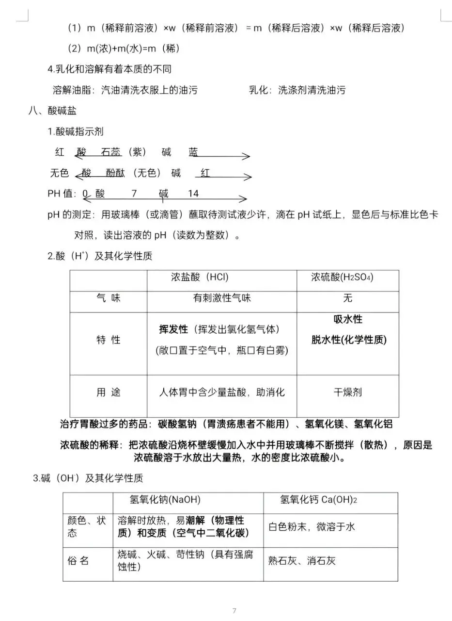 中考化学终极笔记-第5张图片-四季读书网
