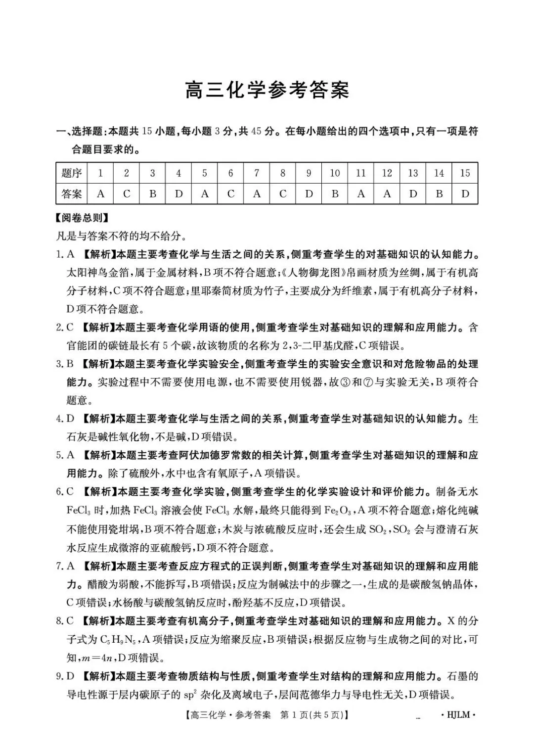 辽宁金太阳2026届高三下学期5月模拟测试化学试卷与答案-第9张图片-四季读书网 辽宁金太阳2026届高三下学期5月模拟测试化学试卷与答案-第9张图片-四季读书网