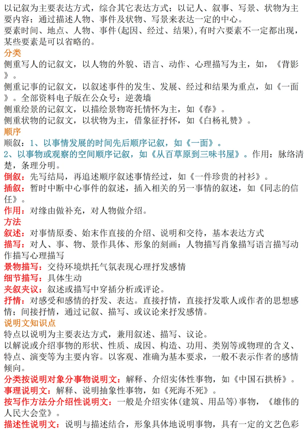 中考语文基础知识点归纳!(共21页)-第10张图片-四季读书网 中考语文基础知识点归纳!(共21页)-第10张图片-四季读书网