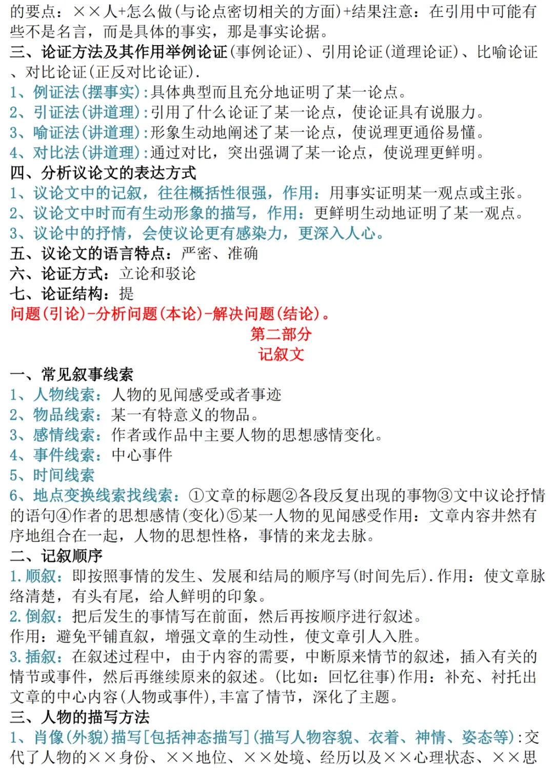中考语文基础知识点归纳!(共21页)-第15张图片-四季读书网 中考语文基础知识点归纳!(共21页)-第15张图片-四季读书网