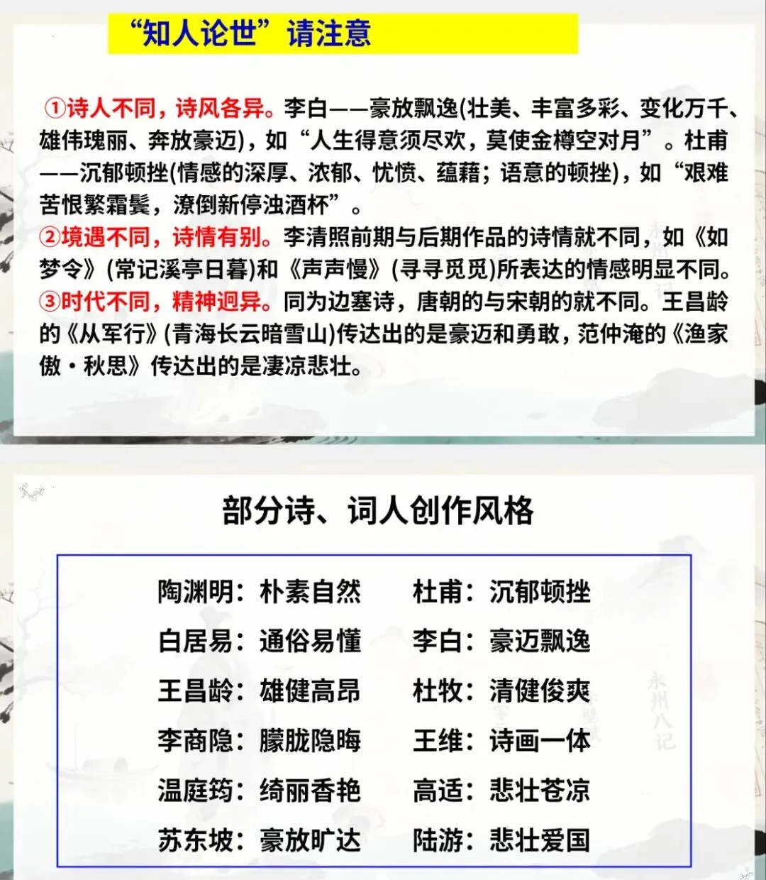 中考复习之诗歌鉴赏-第3张图片-四季读书网
