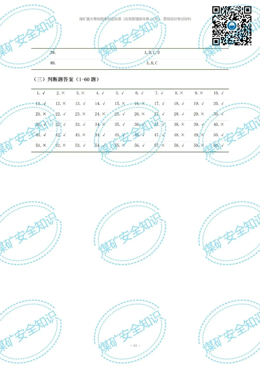 2026年煤矿重大事故隐患判定标准培训考试材料(复习题库 | 模拟考试卷 | 答案与详解)-第72张图片-四季读书网 2026年煤矿重大事故隐患判定标准培训考试材料(复习题库 | 模拟考试卷 | 答案与详解)-第72张图片-四季读书网
