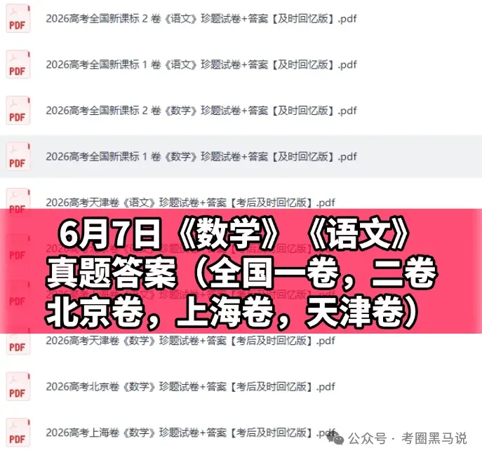 2026年高考《物理》《历史》真题试卷及答案pdf【江西河南福建广东黑吉辽蒙陕晋青宁河北江苏安徽湖北湖南广西重庆四川贵州云南甘肃汇总-第7张图片-四季读书网