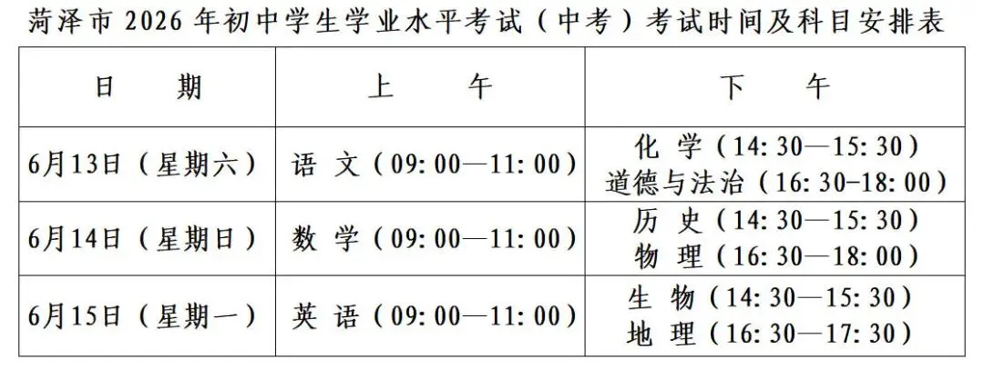 2026年中考单县人民路中学考点温馨提示-第2张图片-四季读书网 2026年中考单县人民路中学考点温馨提示-第2张图片-四季读书网