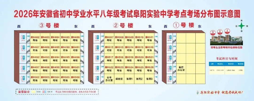 颍州区2026年中考考试时间及考场分布图-第21张图片-四季读书网 颍州区2026年中考考试时间及考场分布图-第21张图片-四季读书网