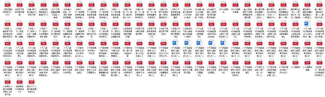 【小升初】合肥小升初真题卷!多年各区真题+解析+期末全科复习资料汇总!六年级家长必看!小升初期末冲刺!【可打印】-第2张图片-四季读书网