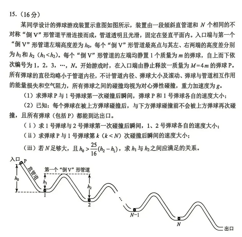 2026年云南省高考物理试卷(网传版)-第8张图片-四季读书网