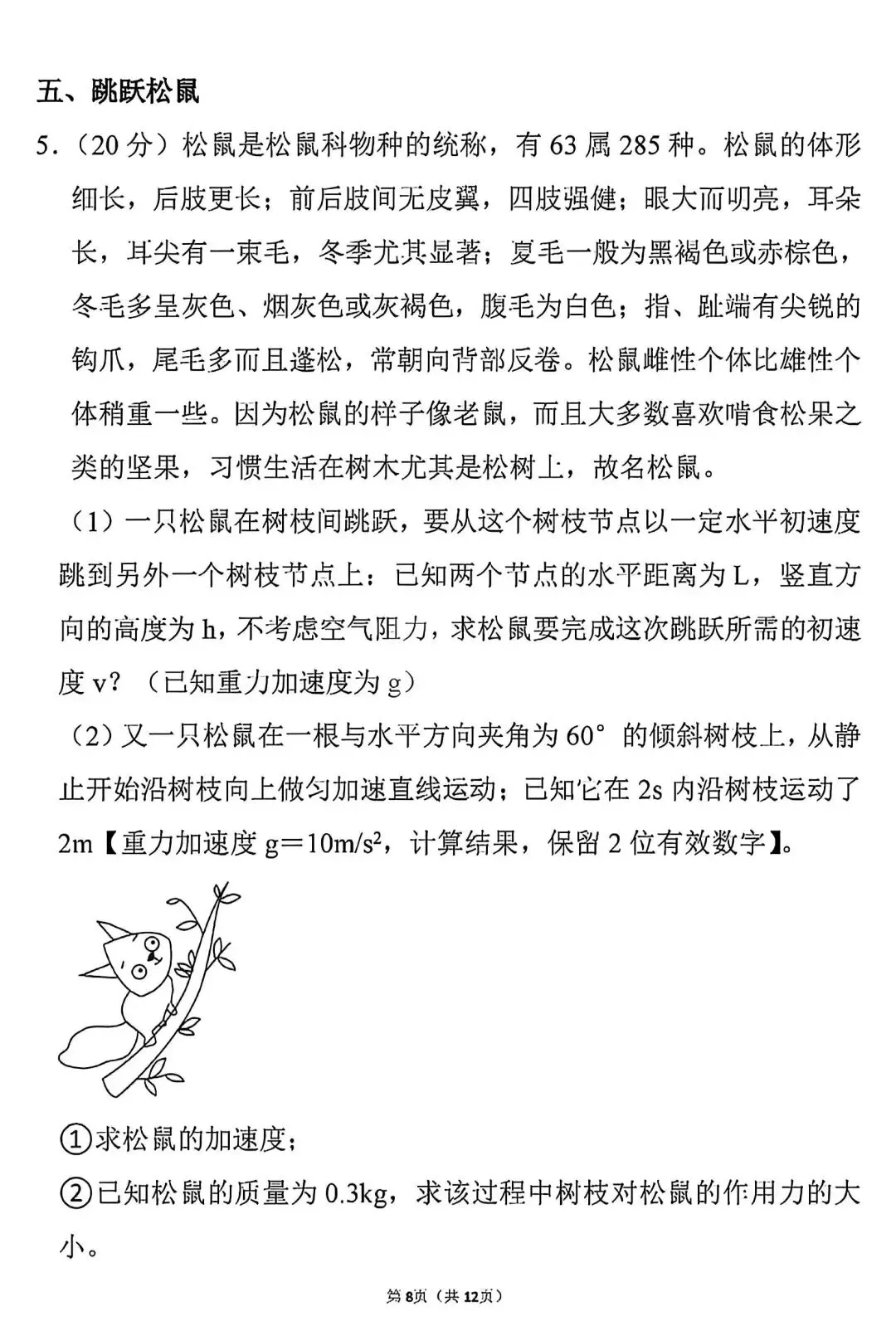 2026年18省市高考物理真题(计算题)网络版-第31张图片-四季读书网