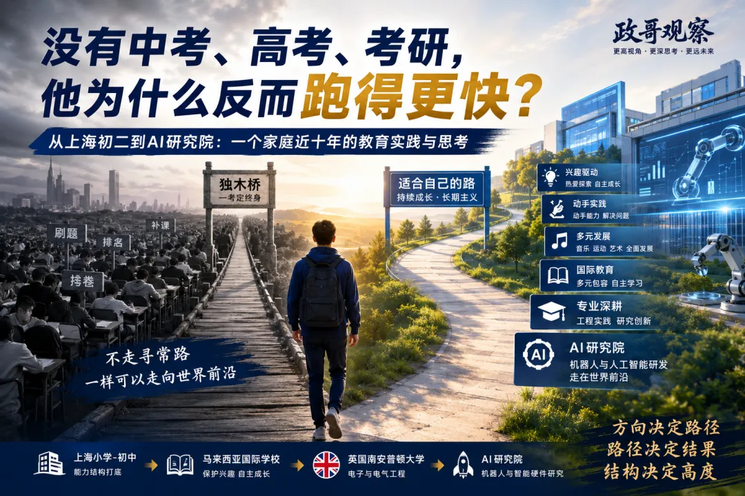 没有中考、高考、考研,他为什么反而跑得更快? - 从上海初二到AI研究院:一个家庭近十年的教育实践与思考-第1张图片-四季读书网