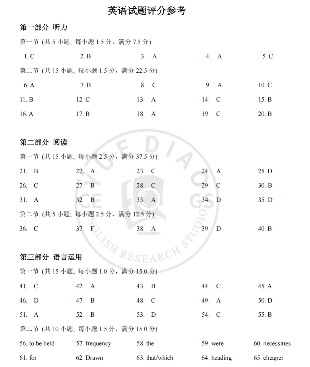 (靠谱)2026年全国新高考Ⅰ卷英语真题(含听力)-第9张图片-四季读书网