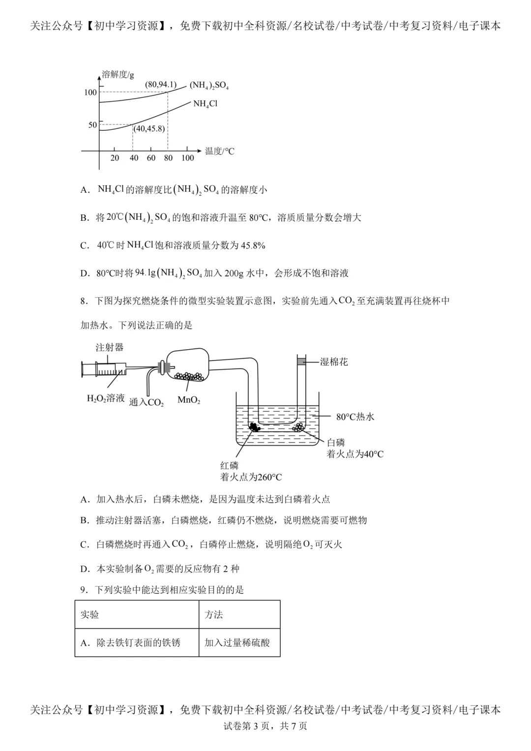 2025年深圳市中考化学真题试卷(含答案)-第5张图片-四季读书网
