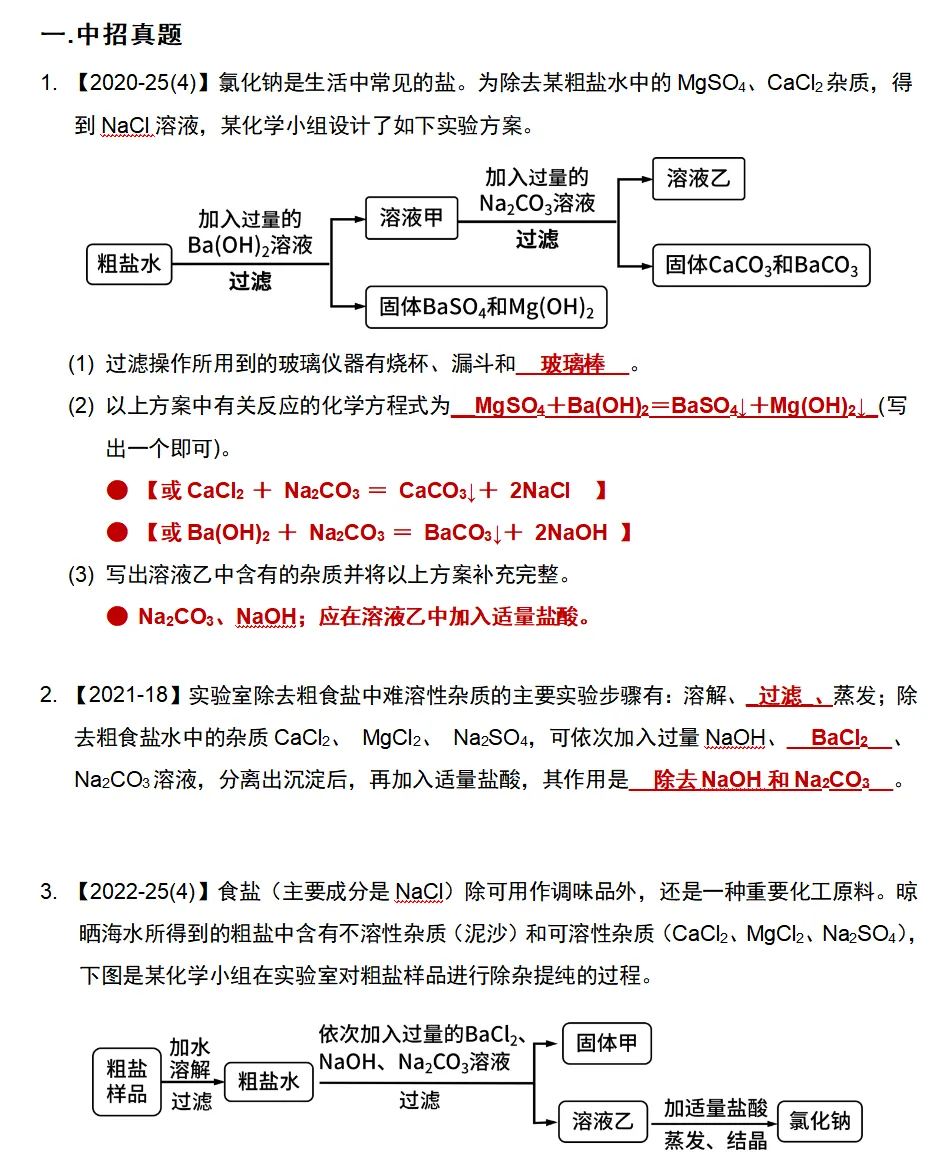 【20-21】化学中招真题考点分类汇编-第2张图片-四季读书网 【20-21】化学中招真题考点分类汇编-第2张图片-四季读书网