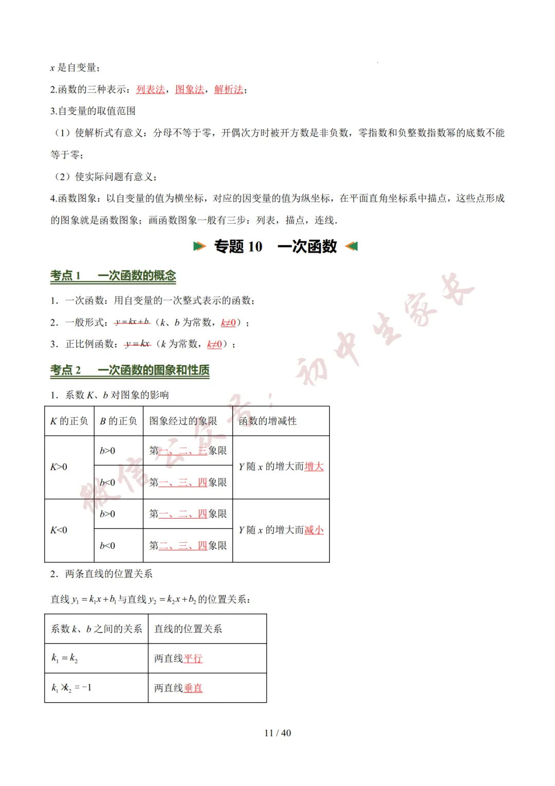 2026年中考数学考前必背基础知识(26个专题84个考点),可打印!-第12张图片-四季读书网 2026年中考数学考前必背基础知识(26个专题84个考点),可打印!-第12张图片-四季读书网