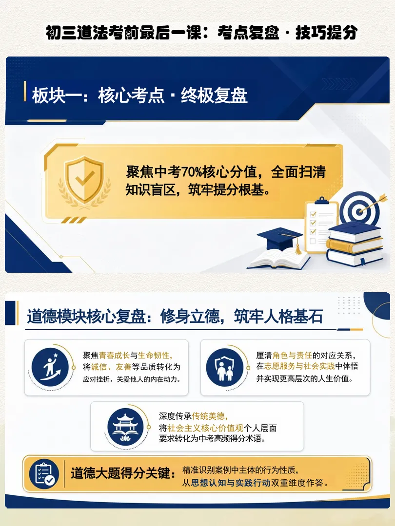中考道法最后冲刺!这份提分攻略请收好-第2张图片-四季读书网