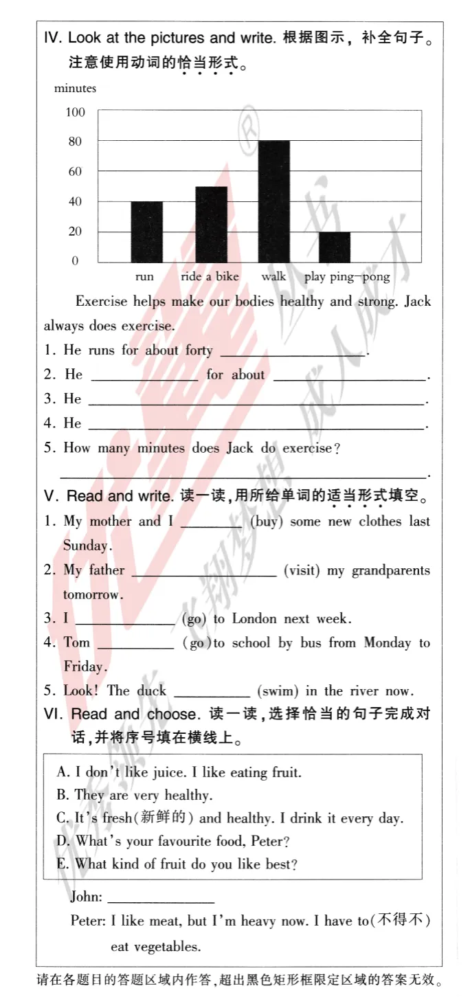 六年级下册 期末试卷(13) 冲刺高分必备 复习专用 电子版 可打印-第32张图片-四季读书网