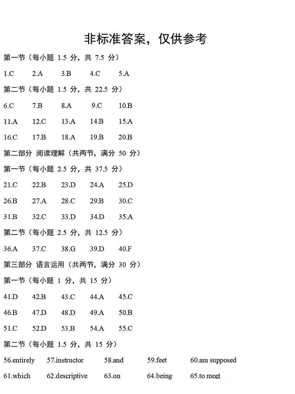 2026年高考Ⅱ卷英语真题及参考答案 ,速览!-第13张图片-四季读书网 2026年高考Ⅱ卷英语真题及参考答案 ,速览!-第13张图片-四季读书网