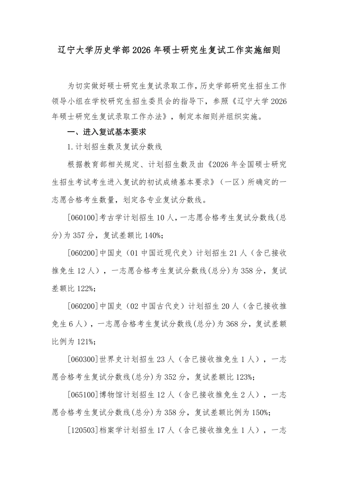 27历史学考研院校考情丨辽宁大学招生人数丨分数线丨历年真题丨参考书目-第18张图片-四季读书网
