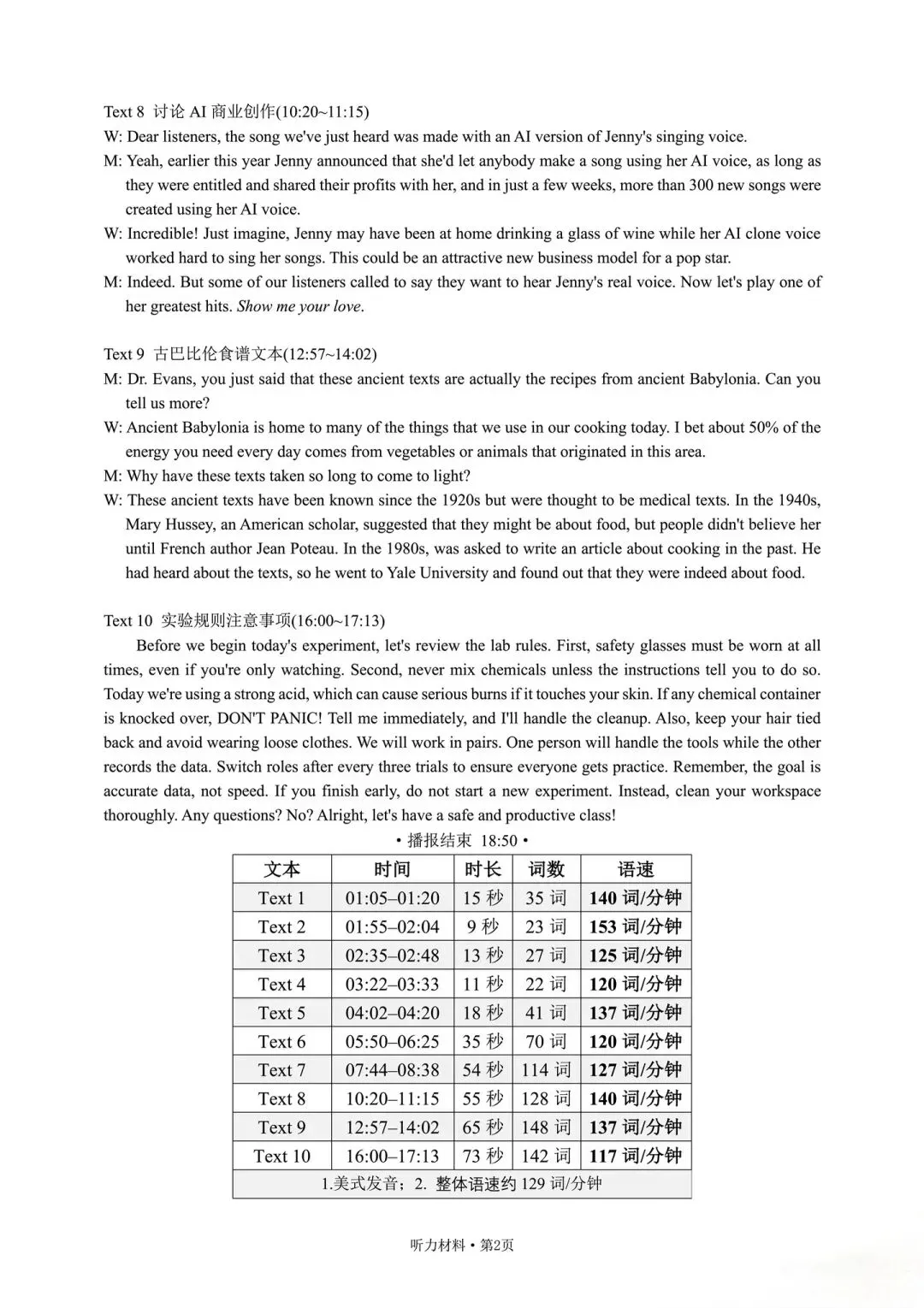 2026年全国I卷高考英语真题(含听力)-第2张图片-四季读书网