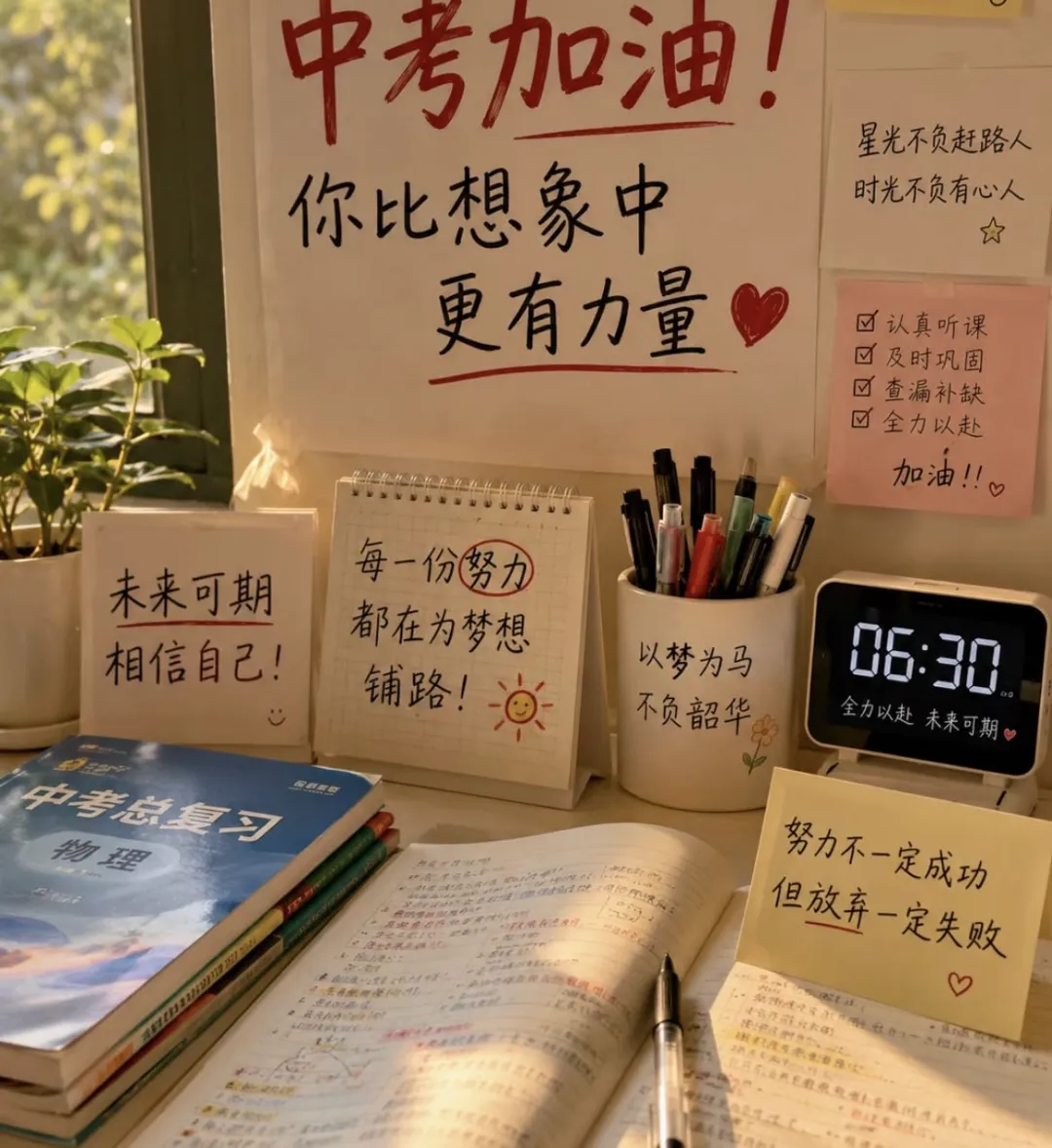 2026中考加油,不负韶华-第3张图片-四季读书网 2026中考加油,不负韶华-第3张图片-四季读书网