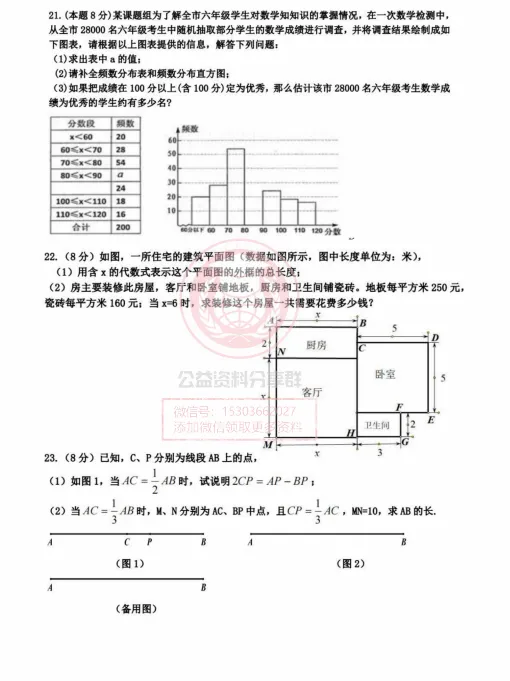 【六下】2024工附中六下数学期末模拟测试(三)-第5张图片-四季读书网 【六下】2024工附中六下数学期末模拟测试(三)-第5张图片-四季读书网