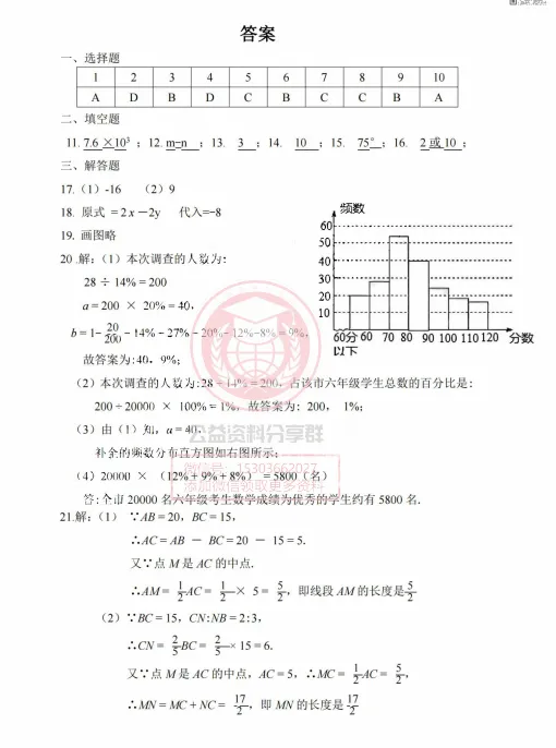 【六下】2024工附中六下数学期末模拟测试(一)-第8张图片-四季读书网 【六下】2024工附中六下数学期末模拟测试(一)-第8张图片-四季读书网