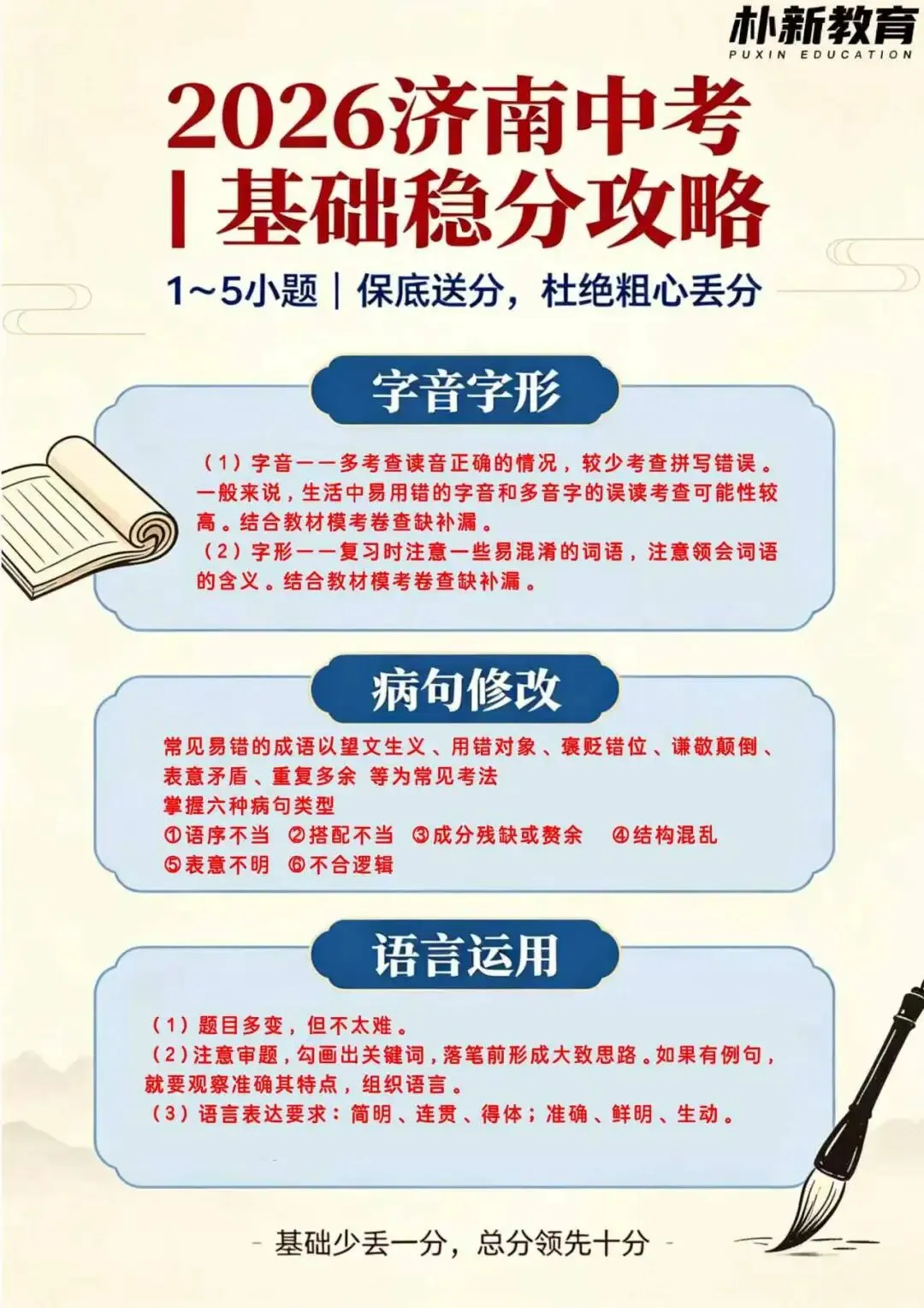 中考语文考前指导,快查收宝藏指南!-第2张图片-四季读书网