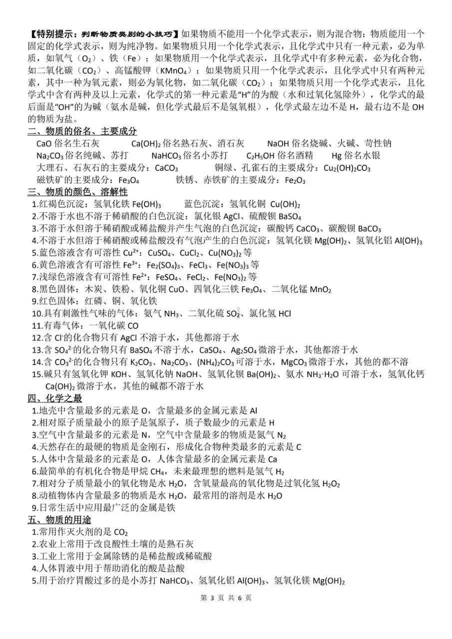 中考化学考前攻略-第4张图片-四季读书网
