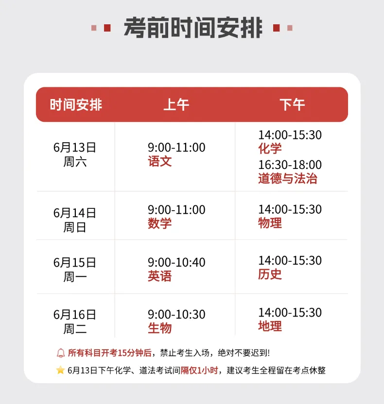 明日赴考,旗开得胜!2026青岛中考考前全项提醒(考试时间、必备物品、天气、答题规范逐一核对)-第3张图片-四季读书网