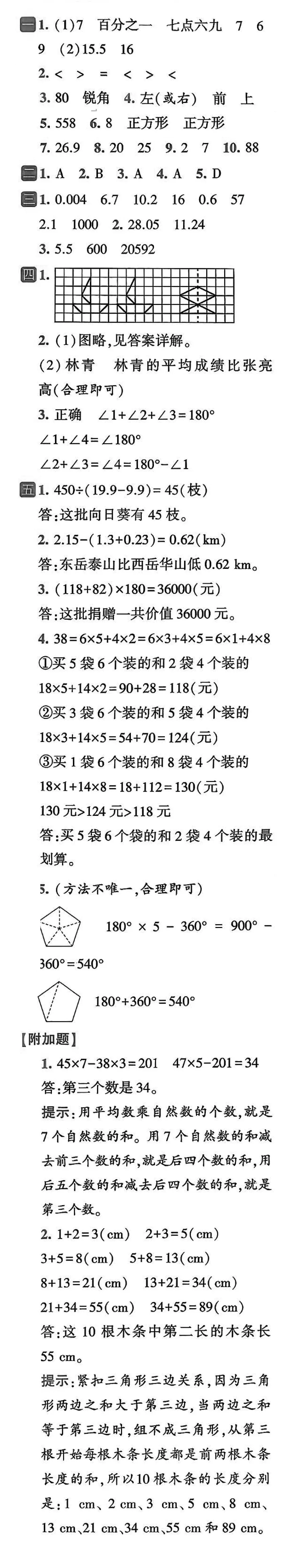 【答案详解】学员4班-期末真题优化模拟卷A-第1张图片-四季读书网