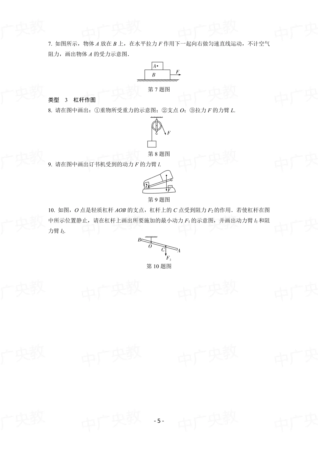 中考物理专项复习:作图题 + 标准画法-第6张图片-四季读书网 中考物理专项复习:作图题 + 标准画法-第6张图片-四季读书网