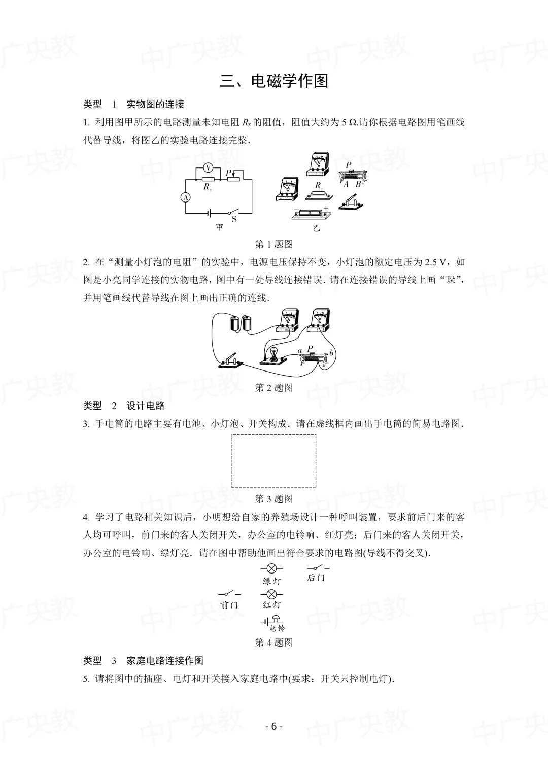 中考物理专项复习:作图题 + 标准画法-第7张图片-四季读书网 中考物理专项复习:作图题 + 标准画法-第7张图片-四季读书网