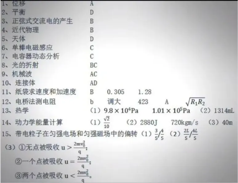 刚刚发布!26年全国高考真题答案出来了!-第36张图片-四季读书网