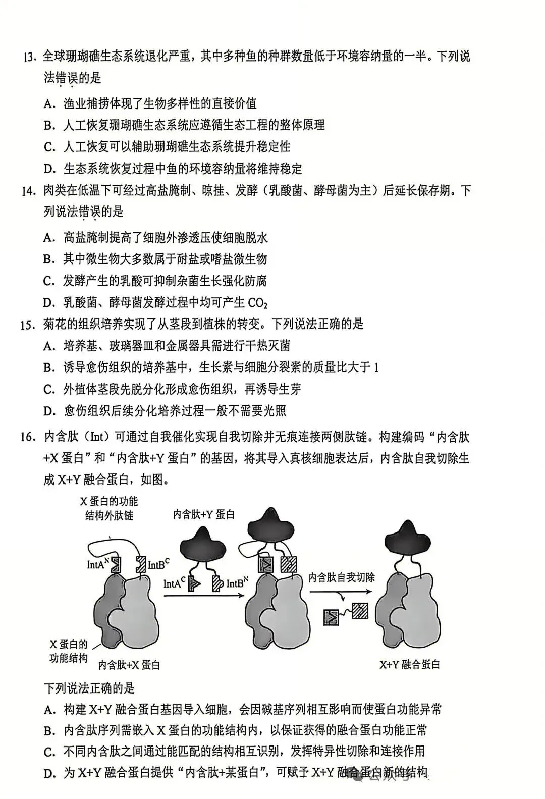 2026高考生物真题|云南卷-第4张图片-四季读书网 2026高考生物真题|云南卷-第4张图片-四季读书网