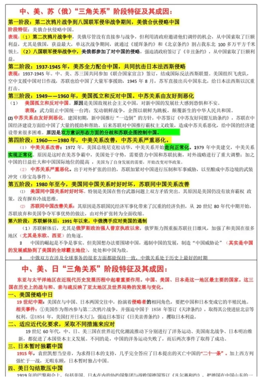 中考历史高频考点梳理汇总-第6张图片-四季读书网 中考历史高频考点梳理汇总-第6张图片-四季读书网