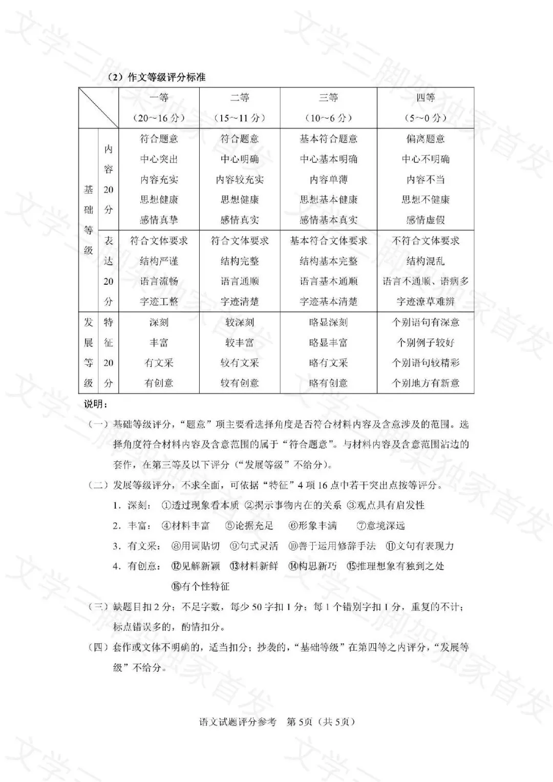【三脚架独家首发】真题答案速递:2026年语文全国Ⅰ卷官方答案(完整版,已排版)-第5张图片-四季读书网 【三脚架独家首发】真题答案速递:2026年语文全国Ⅰ卷官方答案(完整版,已排版)-第5张图片-四季读书网
