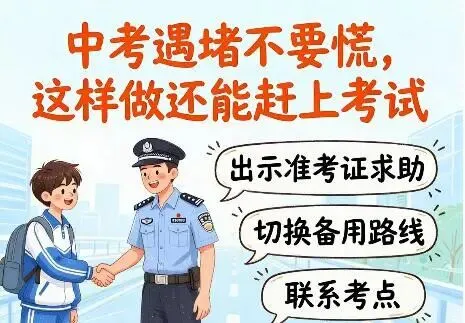 中考路上堵车怎么办?中考遇堵不要慌,这样做还能赶上考试-第1张图片-四季读书网 中考路上堵车怎么办?中考遇堵不要慌,这样做还能赶上考试-第1张图片-四季读书网