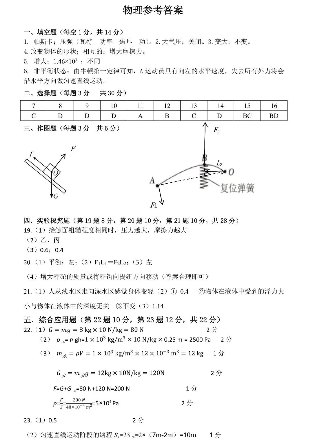 郑州市高新区2025年八下物理期末考试试卷-第7张图片-四季读书网