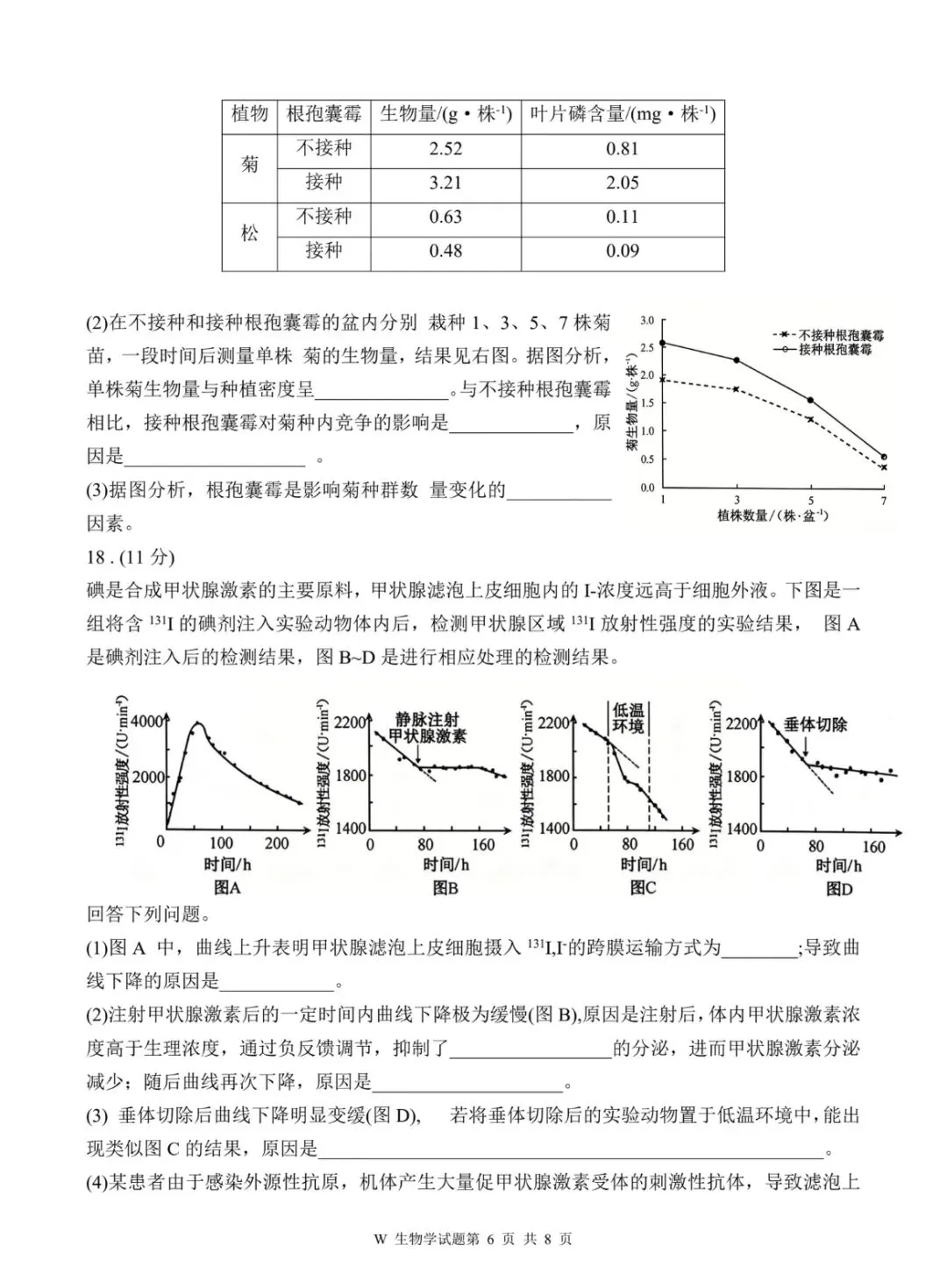 2026安徽高考生物真题卷-第6张图片-四季读书网